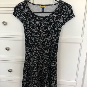 Floral printed short prince and fox dress